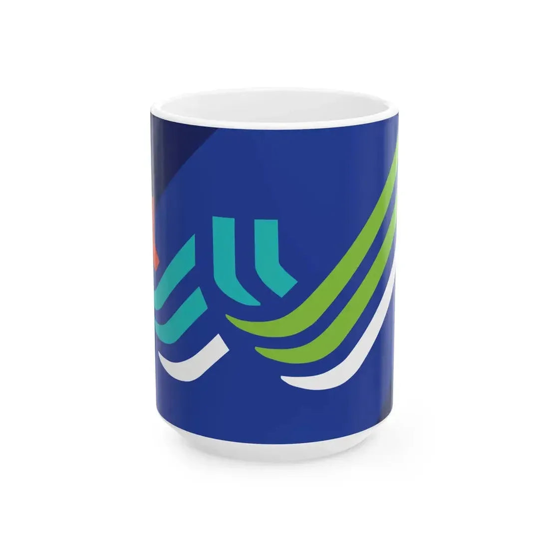 Flag of Waterloo Iowa (United States) White Coffee Mug 15oz - Go Mug Yourself