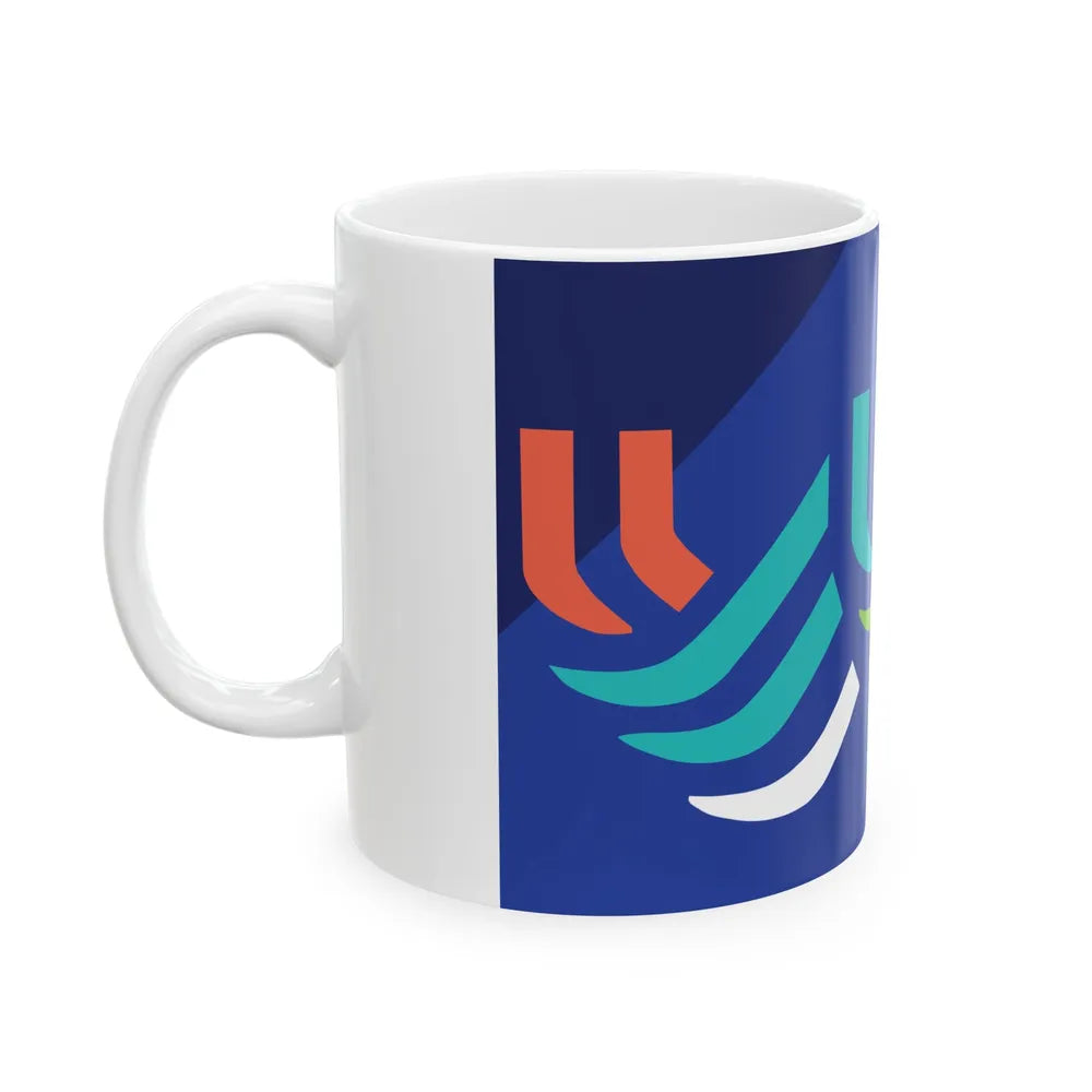 Flag of Waterloo Iowa (United States) White Coffee Mug - Go Mug Yourself