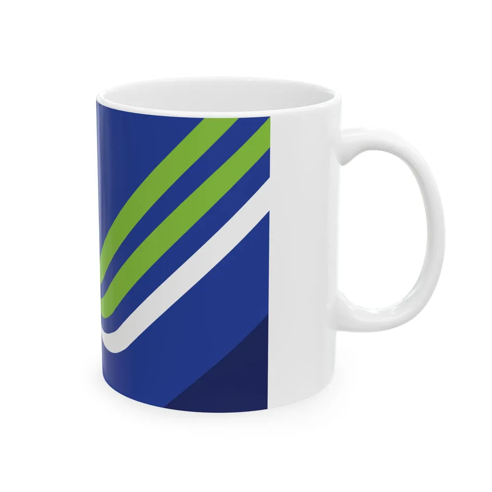 Flag of Waterloo Iowa (United States) White Coffee Mug - Go Mug Yourself