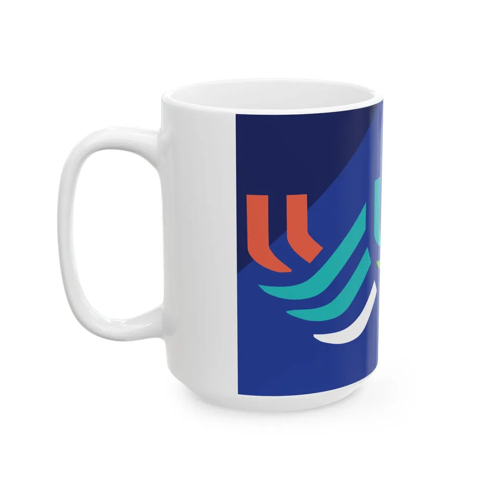 Flag of Waterloo Iowa (United States) White Coffee Mug - Go Mug Yourself