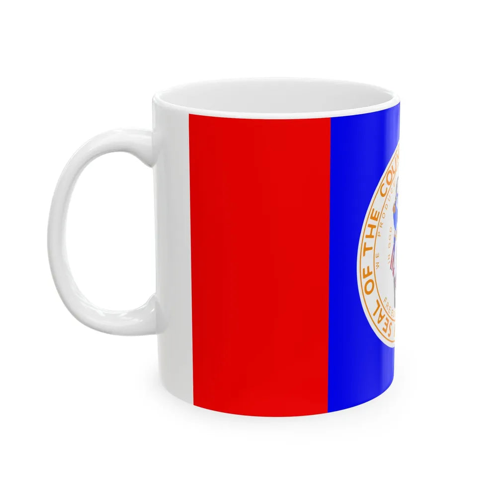 Flag of Wayne County Michigan (United States) White Coffee Mug - Go Mug Yourself