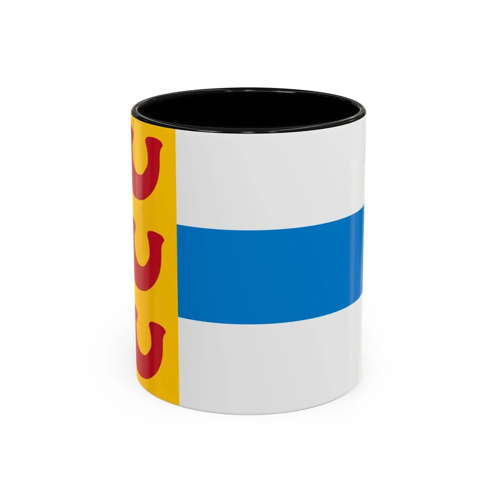Flag of Weert a town in the centre of the province of Limburg Netherlands - Accent Coffee Mug 11oz Black - Go Mug Yourself