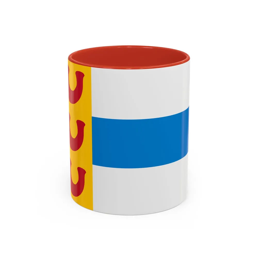 Flag of Weert a town in the centre of the province of Limburg Netherlands - Accent Coffee Mug 11oz Red - Go Mug Yourself