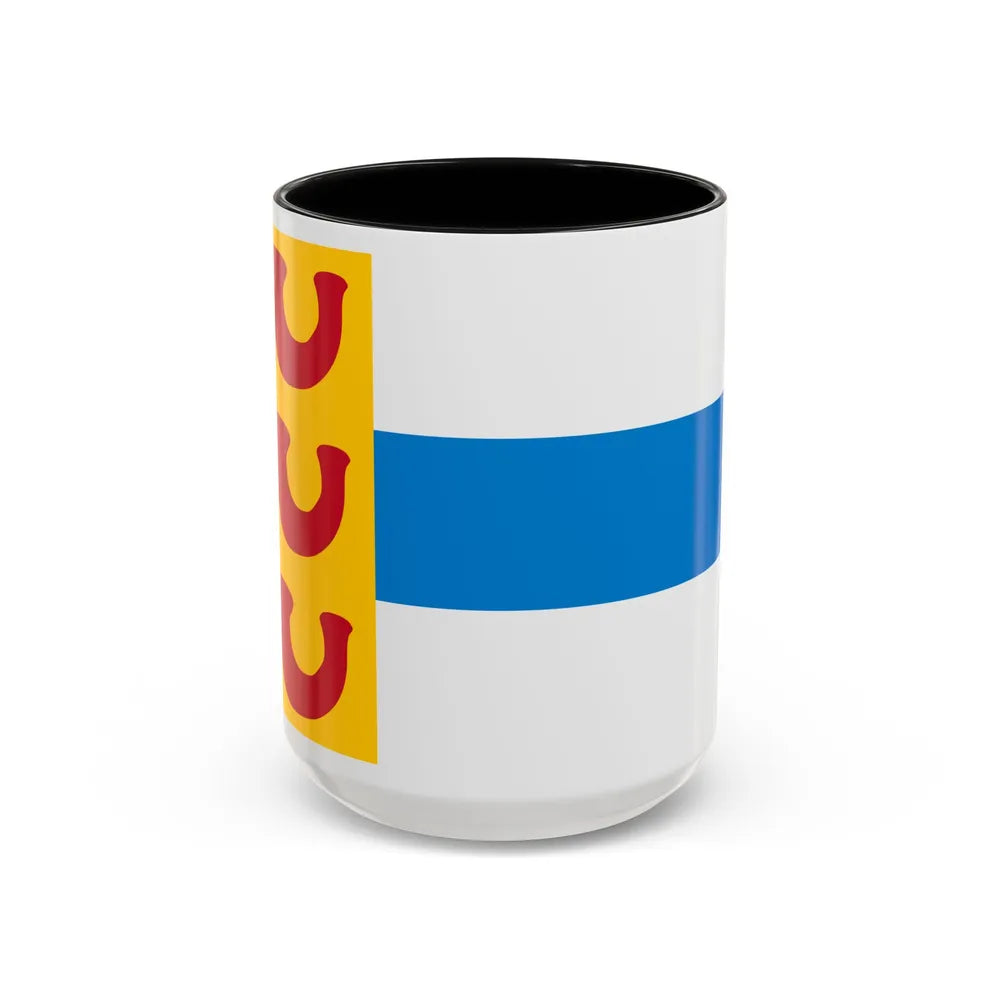 Flag of Weert a town in the centre of the province of Limburg Netherlands - Accent Coffee Mug 15oz Black - Go Mug Yourself