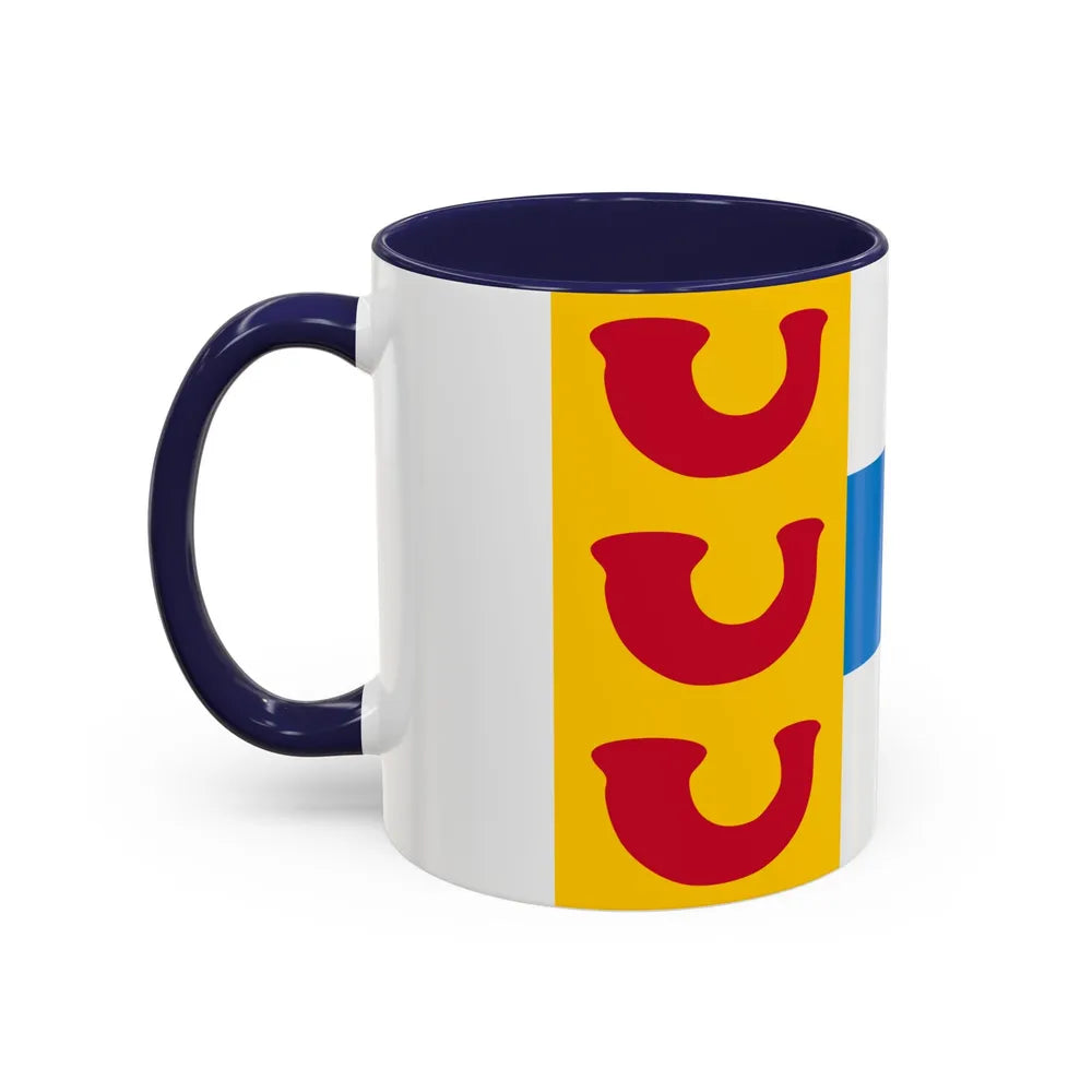 Flag of Weert a town in the centre of the province of Limburg Netherlands - Accent Coffee Mug - Go Mug Yourself