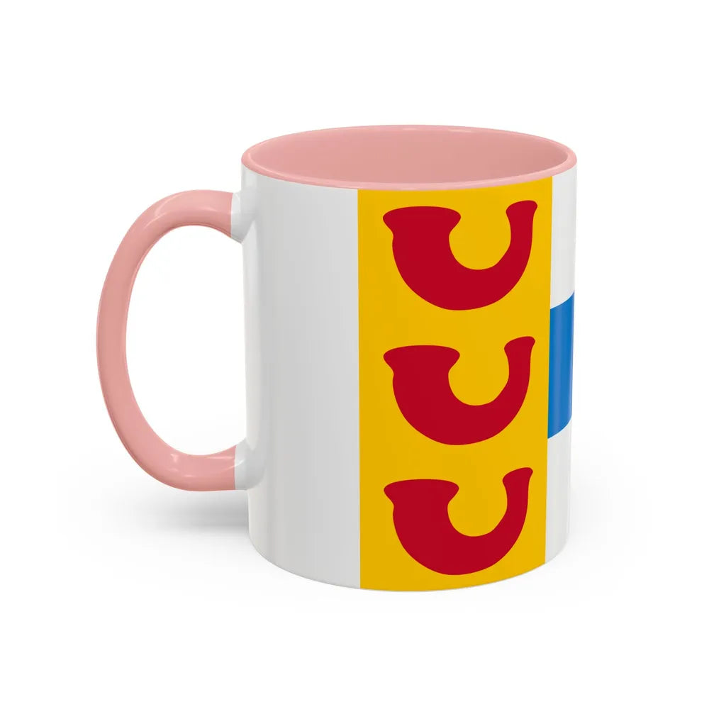 Flag of Weert a town in the centre of the province of Limburg Netherlands - Accent Coffee Mug - Go Mug Yourself