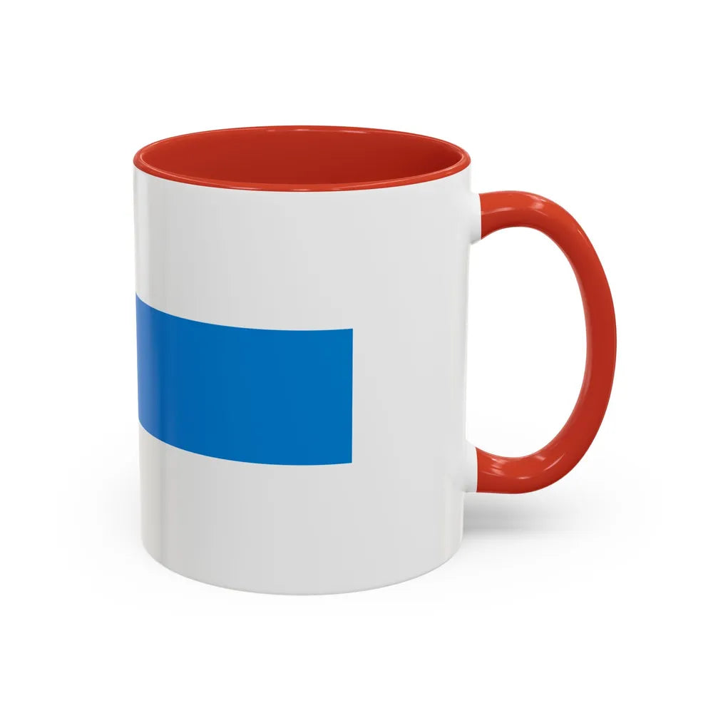 Flag of Weert a town in the centre of the province of Limburg Netherlands - Accent Coffee Mug - Go Mug Yourself