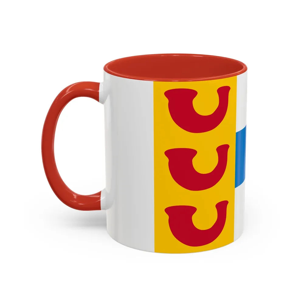 Flag of Weert a town in the centre of the province of Limburg Netherlands - Accent Coffee Mug - Go Mug Yourself