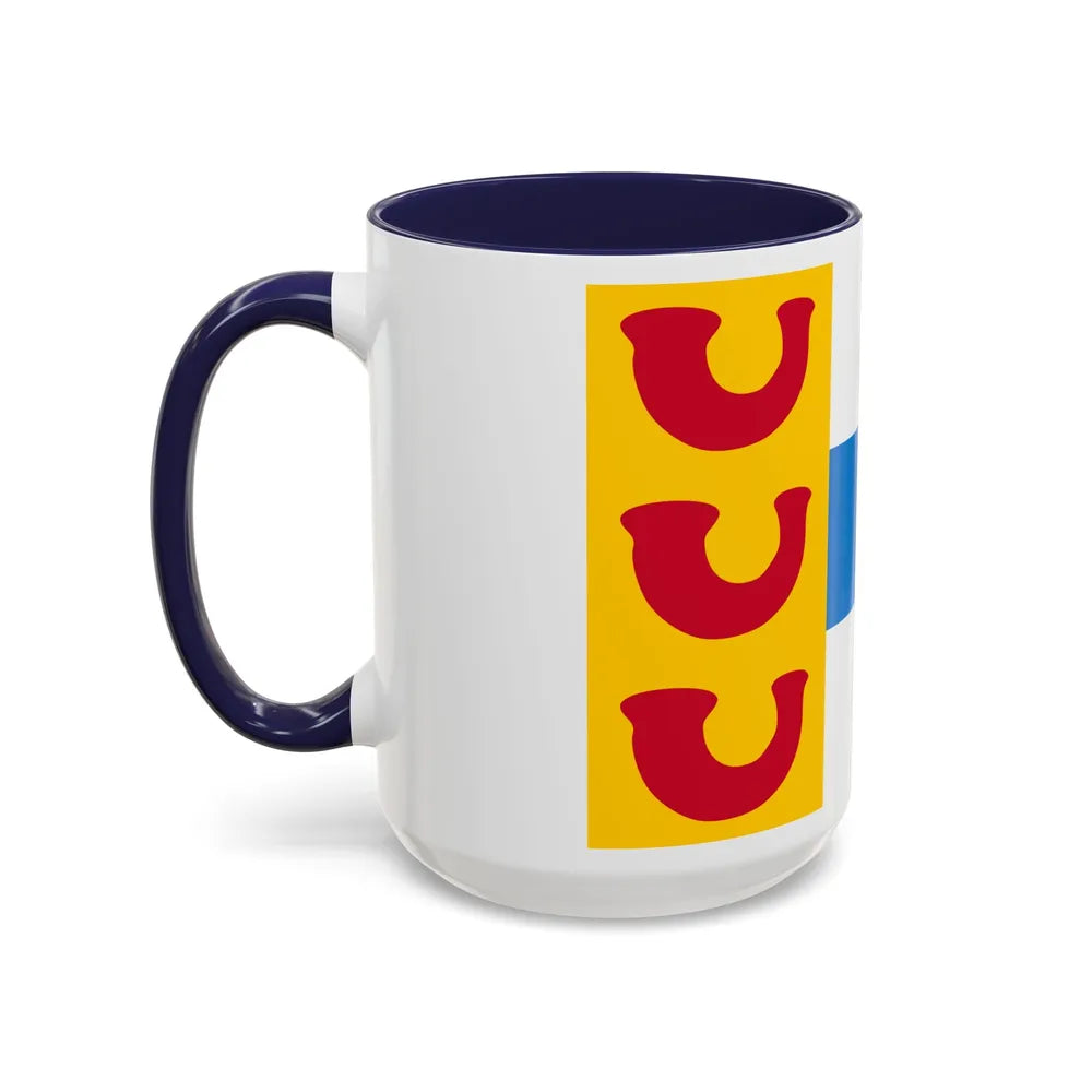 Flag of Weert a town in the centre of the province of Limburg Netherlands - Accent Coffee Mug - Go Mug Yourself