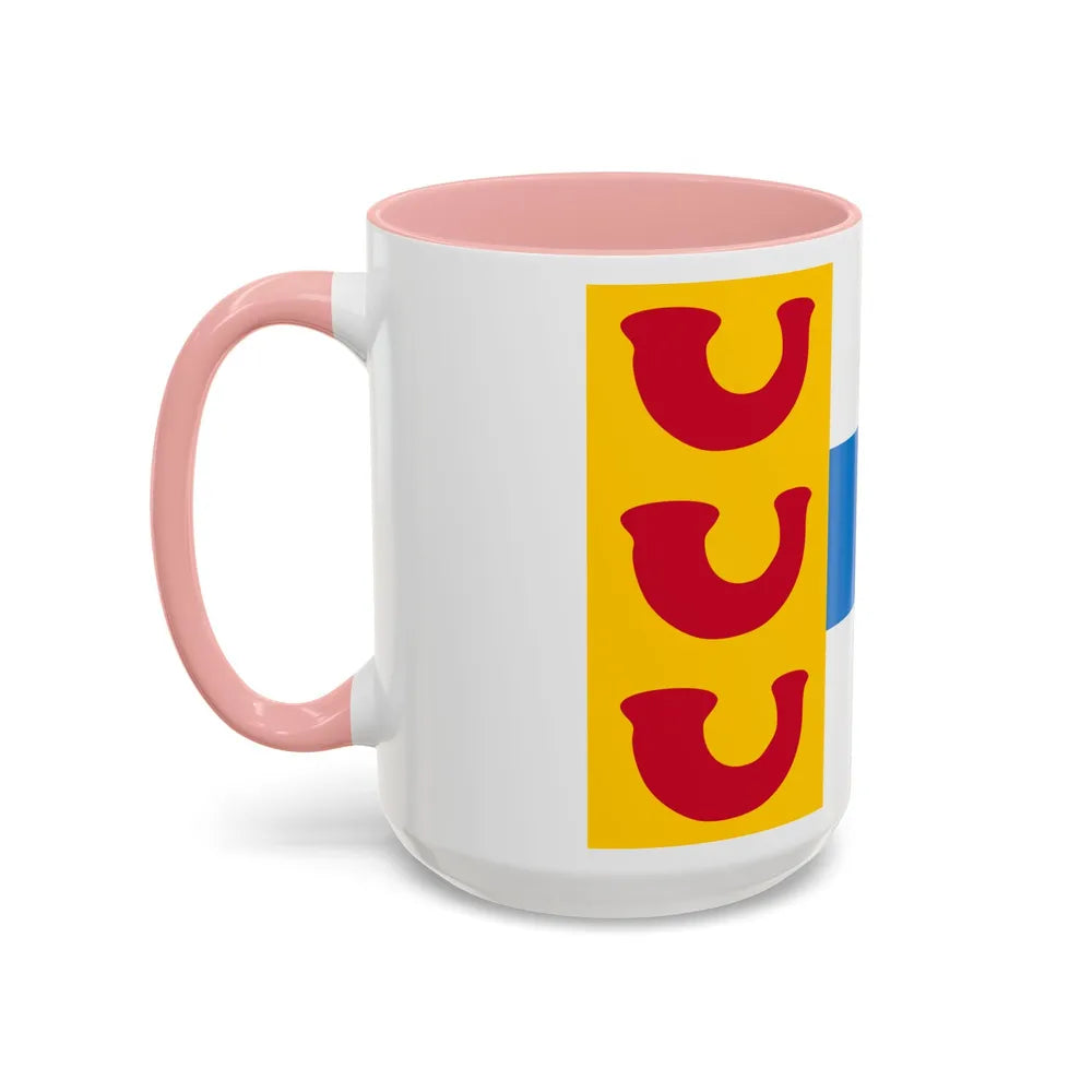 Flag of Weert a town in the centre of the province of Limburg Netherlands - Accent Coffee Mug - Go Mug Yourself