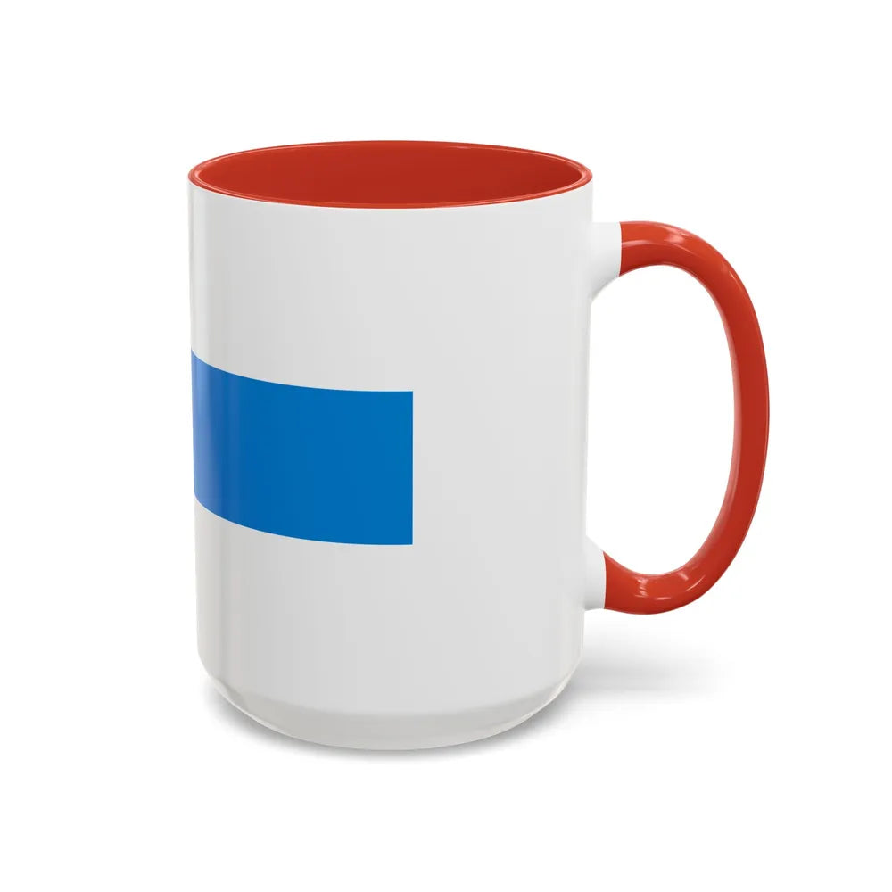 Flag of Weert a town in the centre of the province of Limburg Netherlands - Accent Coffee Mug - Go Mug Yourself