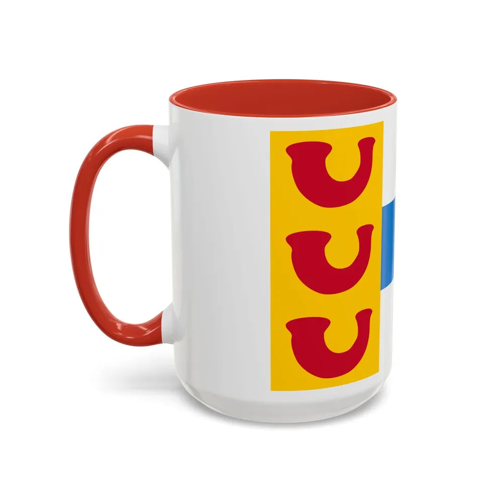 Flag of Weert a town in the centre of the province of Limburg Netherlands - Accent Coffee Mug - Go Mug Yourself