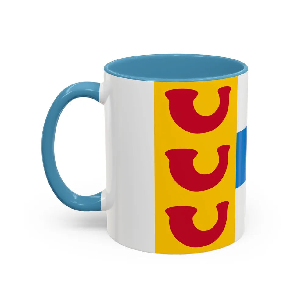 Flag of Weert a town in the centre of the province of Limburg Netherlands - Accent Coffee Mug - Go Mug Yourself