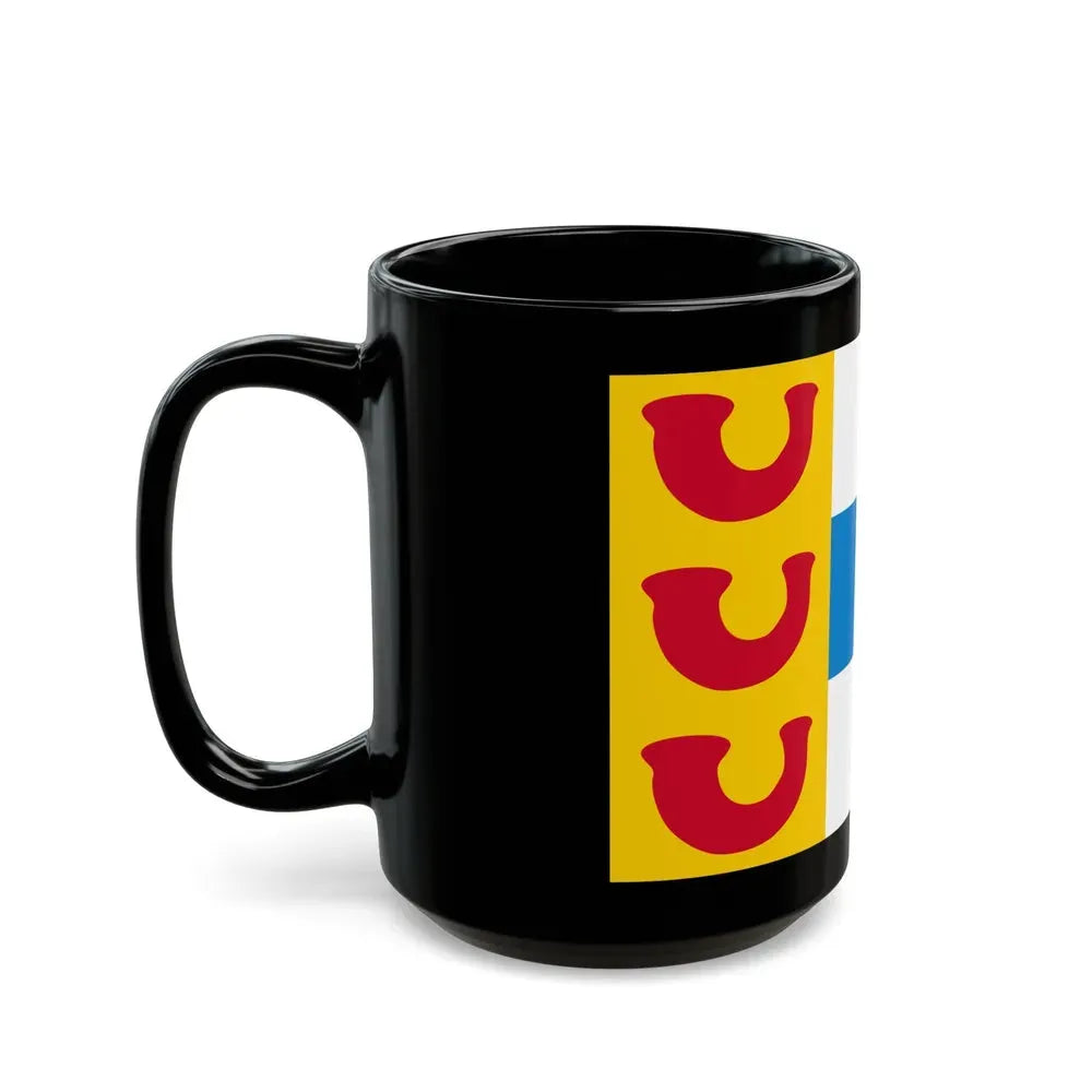 Flag of Weert a town in the centre of the province of Limburg Netherlands - Black Coffee Mug - Go Mug Yourself