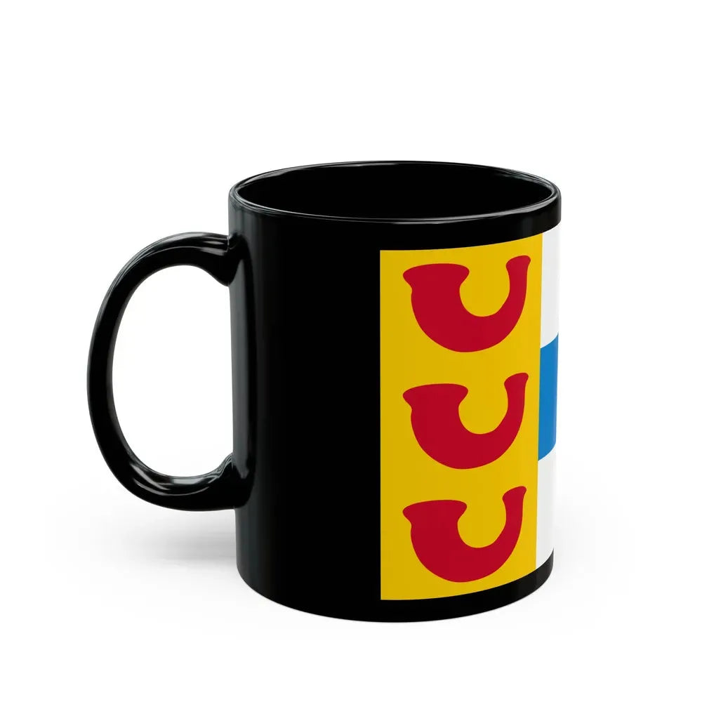 Flag of Weert a town in the centre of the province of Limburg Netherlands - Black Coffee Mug - Go Mug Yourself
