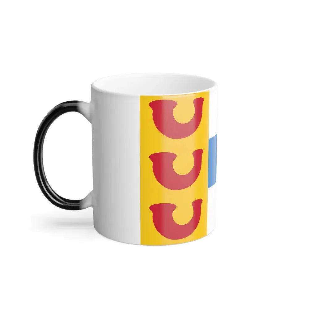 Flag of Weert a town in the centre of the province of Limburg Netherlands - Color Changing Coffee Mug - Go Mug Yourself