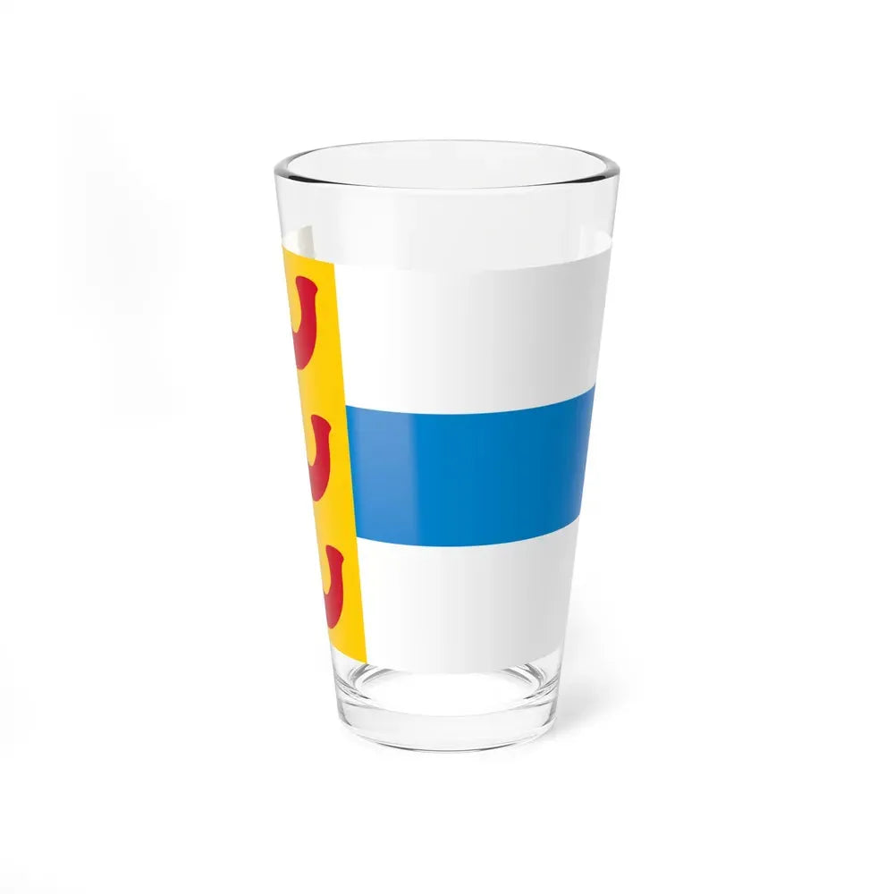 Flag of Weert a town in the centre of the province of Limburg Netherlands - Pint Glass 16oz 16oz - Go Mug Yourself