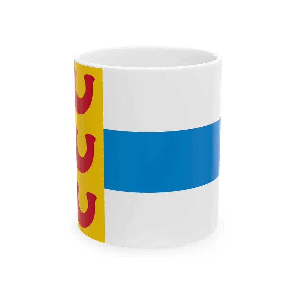 Flag of Weert a town in the centre of the province of Limburg Netherlands - White Coffee Mug 11oz - Go Mug Yourself