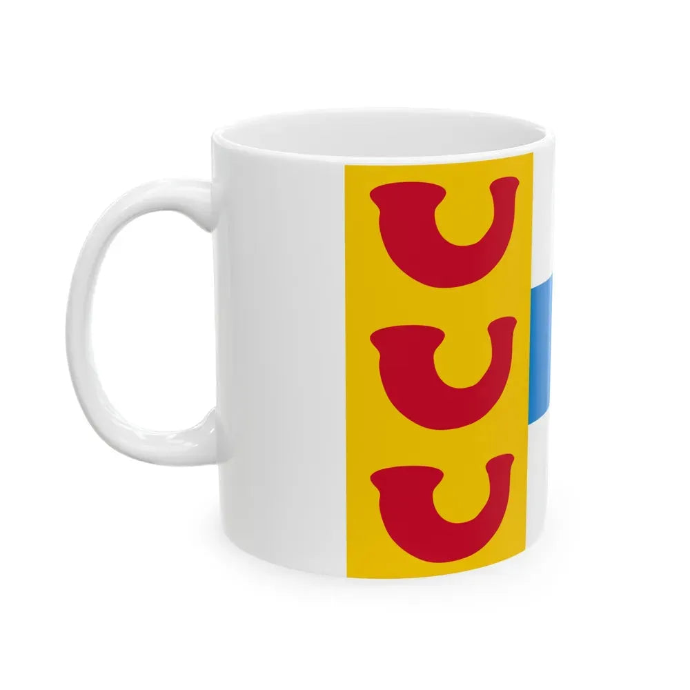 Flag of Weert a town in the centre of the province of Limburg Netherlands - White Coffee Mug - Go Mug Yourself