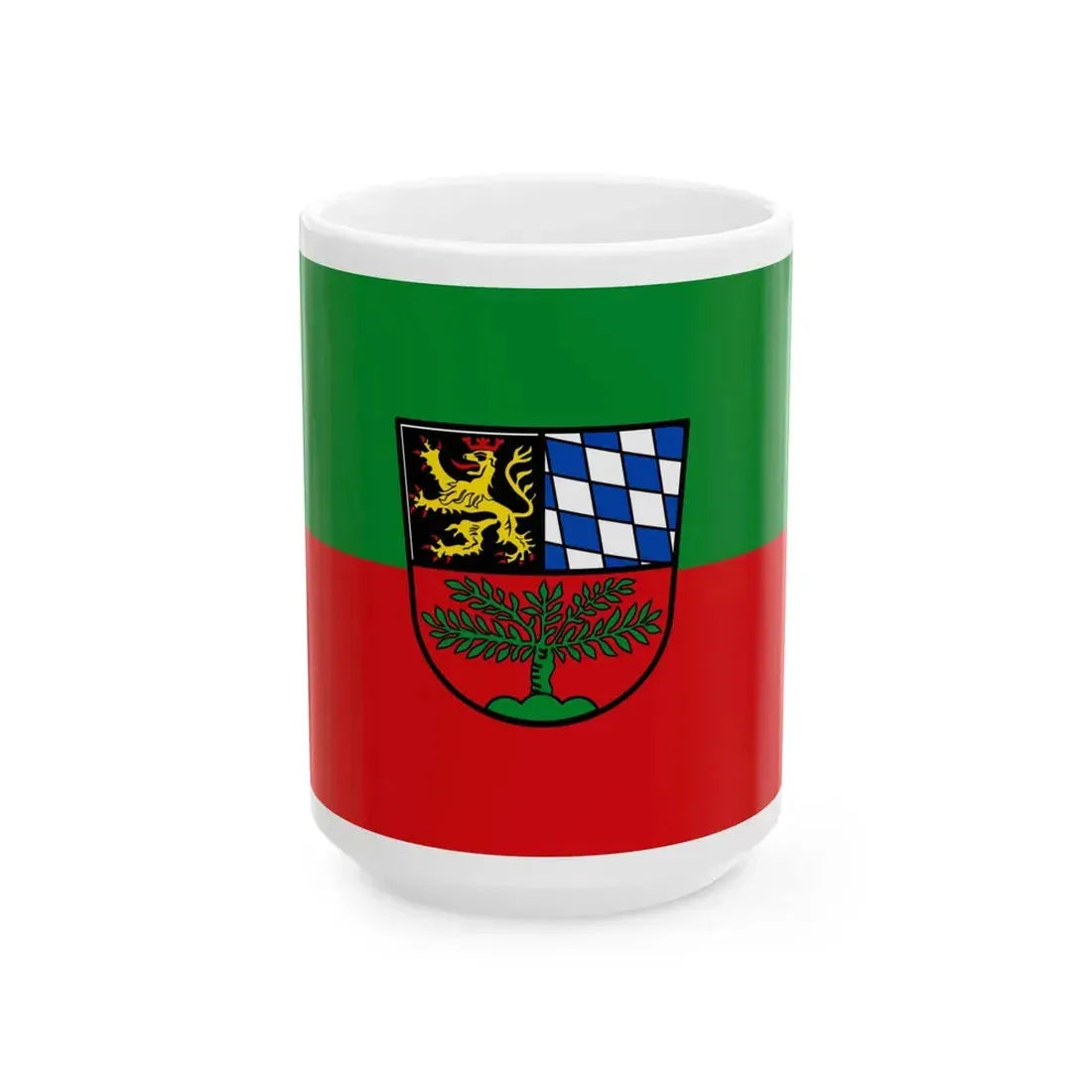 Flag of Weiden in der Oberpfalz Germany - White Coffee Mug 15oz - Go Mug Yourself