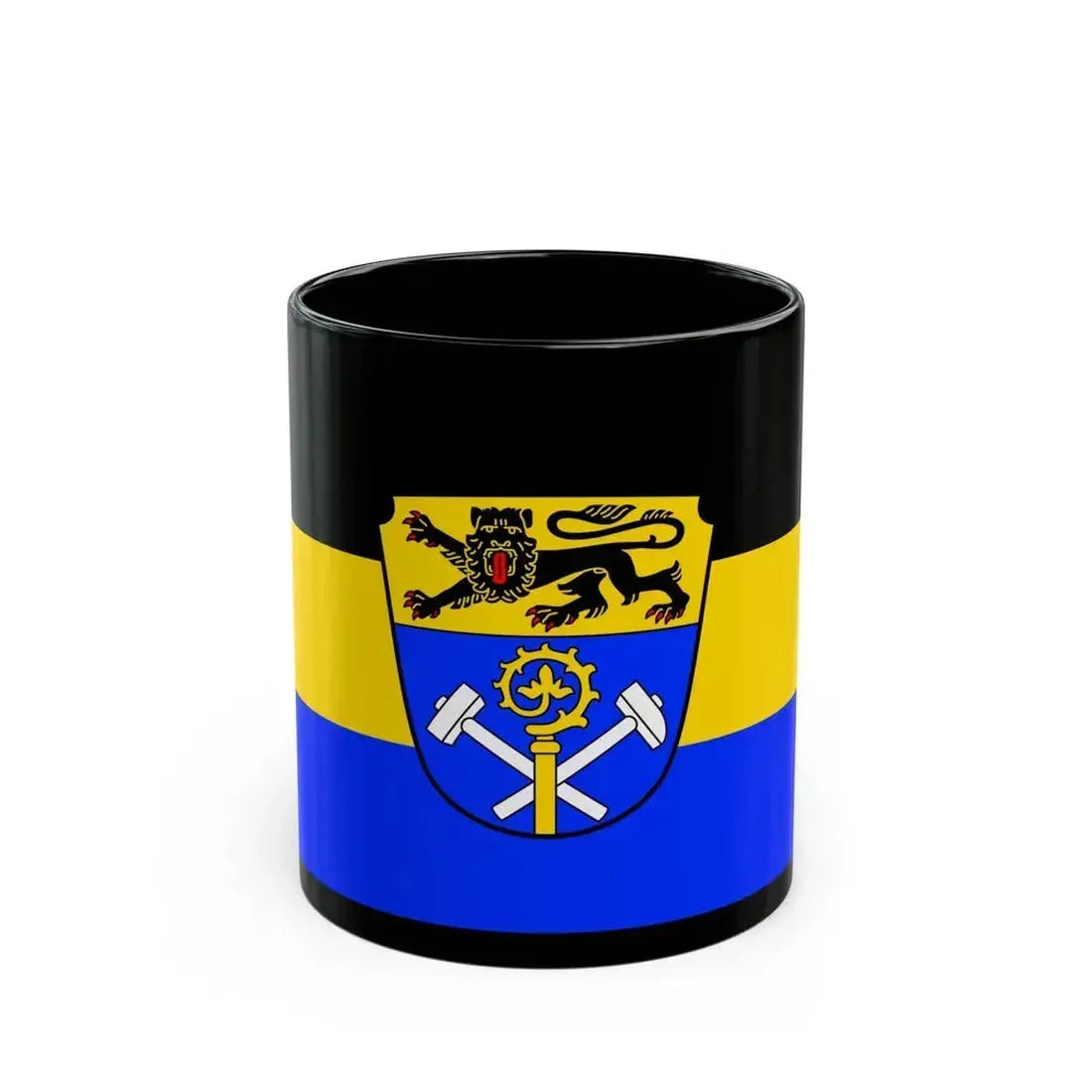 Flag of Weilheim Schongau Germany - Black Coffee Mug 11oz - Go Mug Yourself