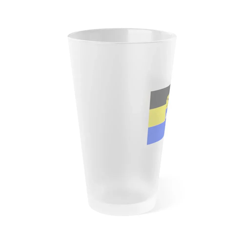 Flag of Weilheim Schongau Germany - Frosted Pint Glass 16oz - Go Mug Yourself