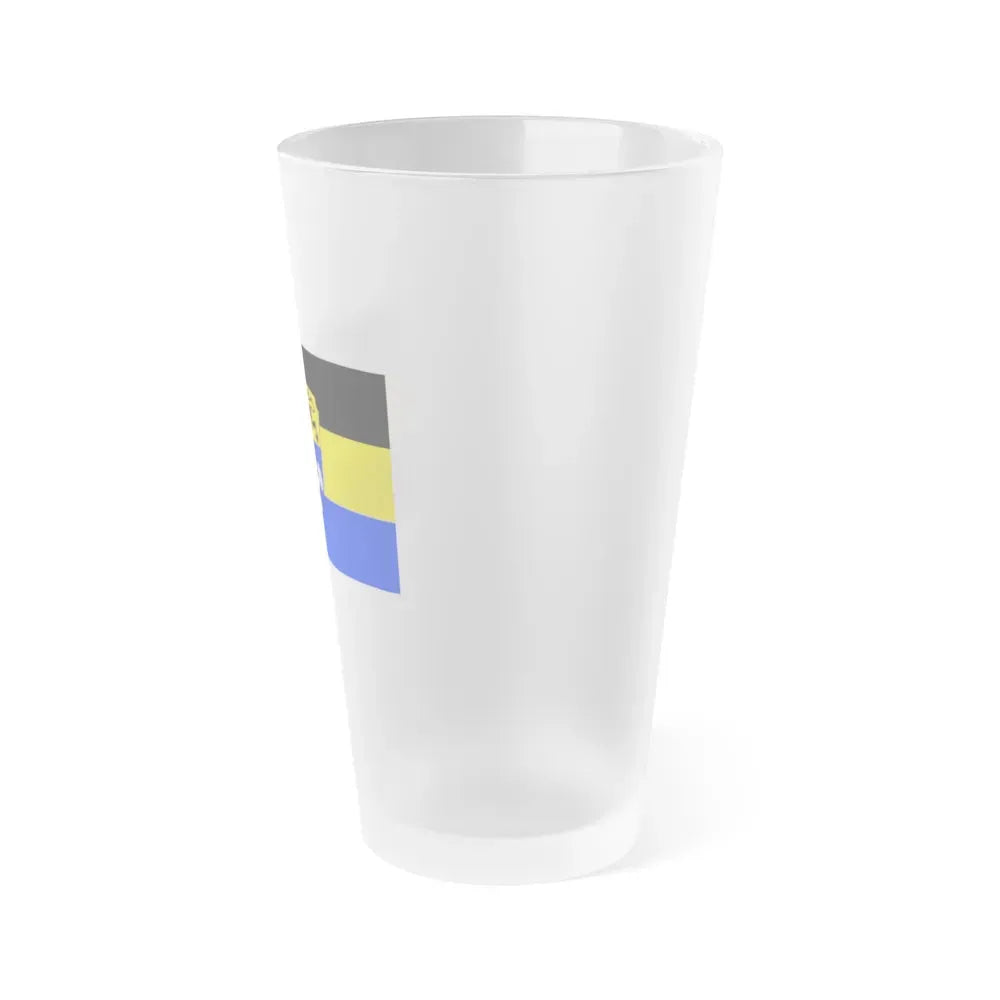 Flag of Weilheim Schongau Germany - Frosted Pint Glass 16oz - Go Mug Yourself