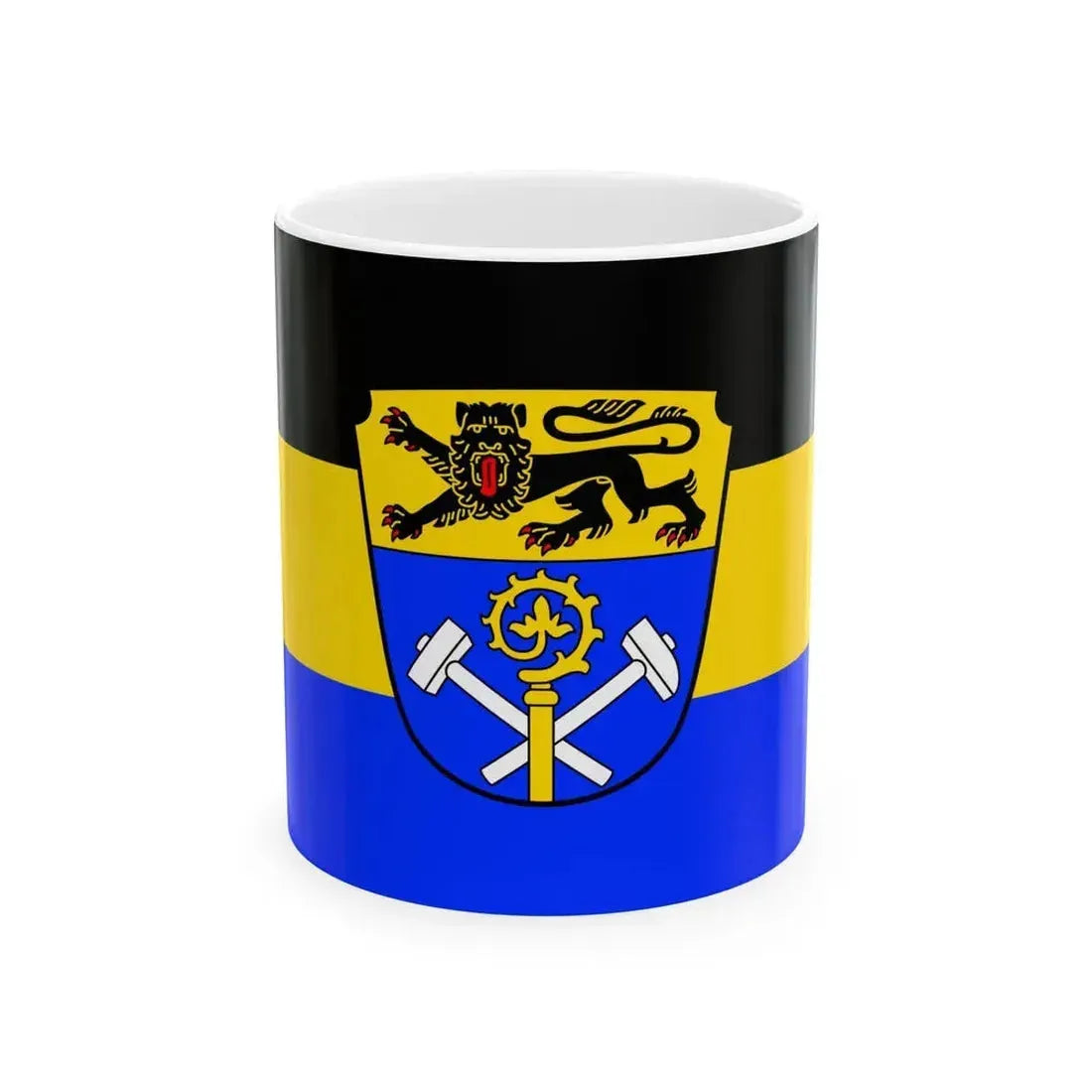 Flag of Weilheim Schongau Germany - White Coffee Mug 11oz - Go Mug Yourself