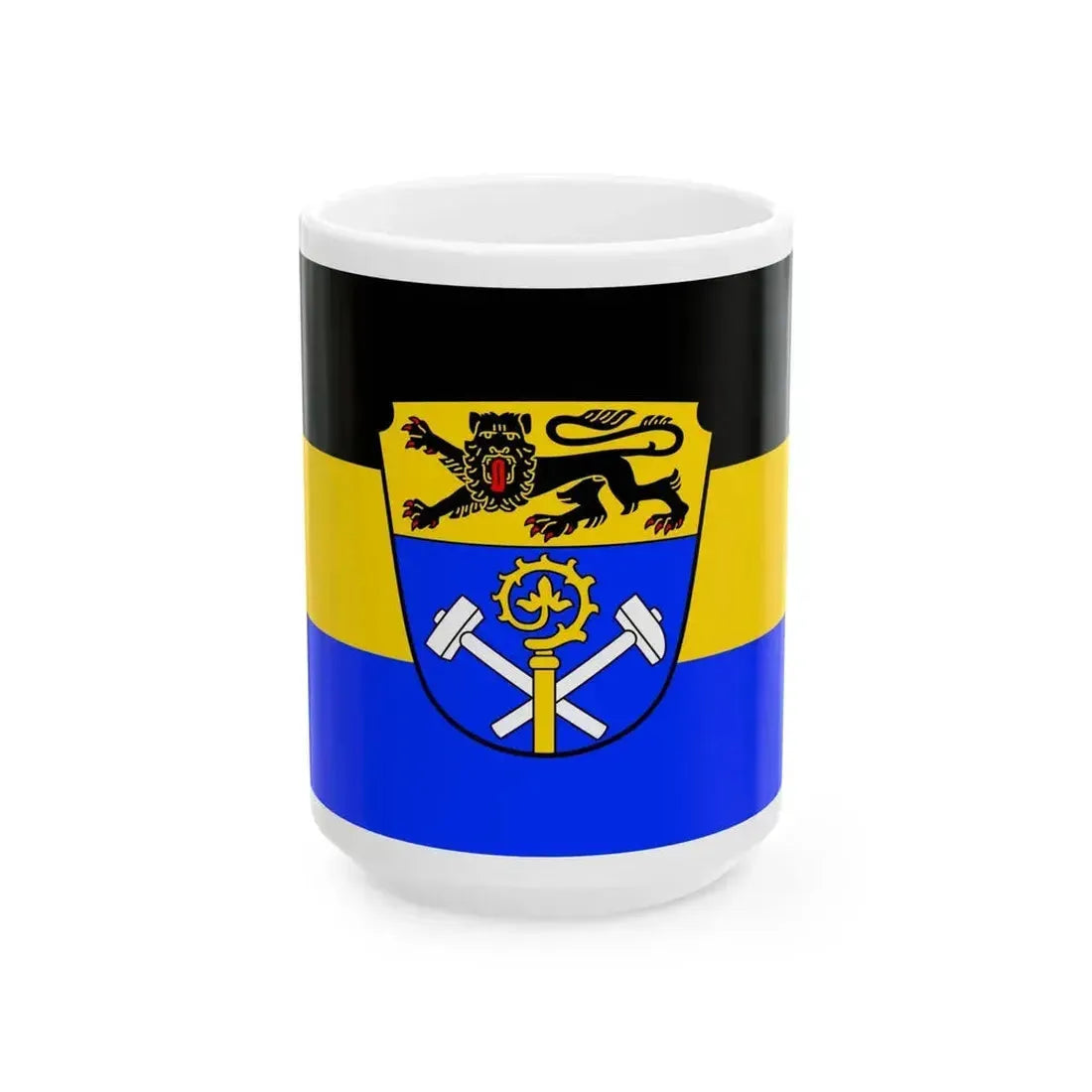 Flag of Weilheim Schongau Germany - White Coffee Mug 15oz - Go Mug Yourself