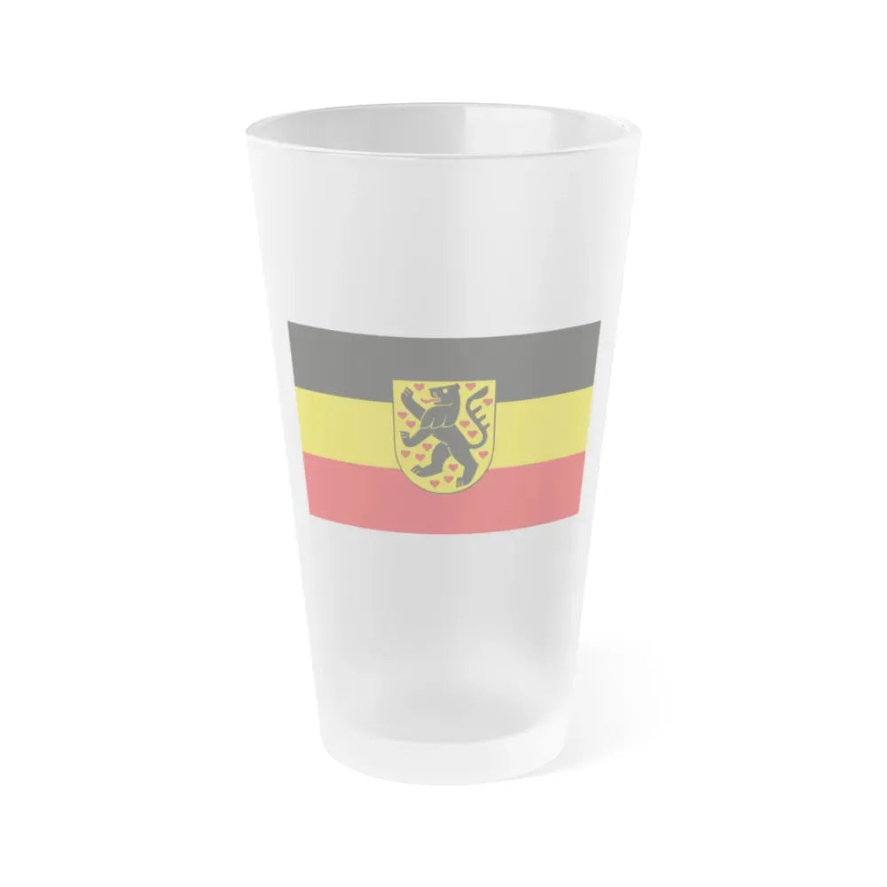Flag of Weimar Germany - Frosted Pint Glass 16oz 16oz Frosted - Go Mug Yourself
