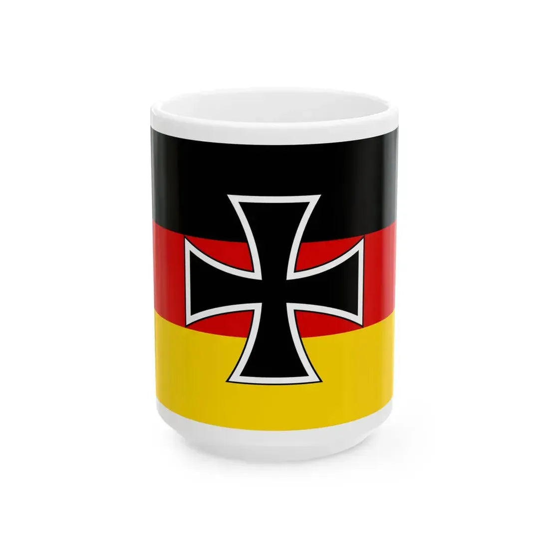 Flag of Weimar Republic defence minister 1919 (Germany) White Coffee Mug 15oz - Go Mug Yourself