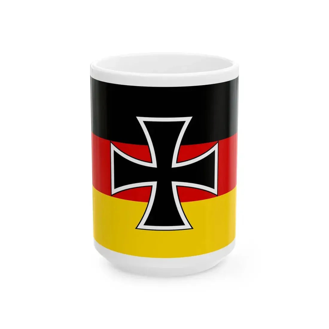 Flag of Weimar Republic defence minister 1921 (Germany) White Coffee Mug 15oz - Go Mug Yourself