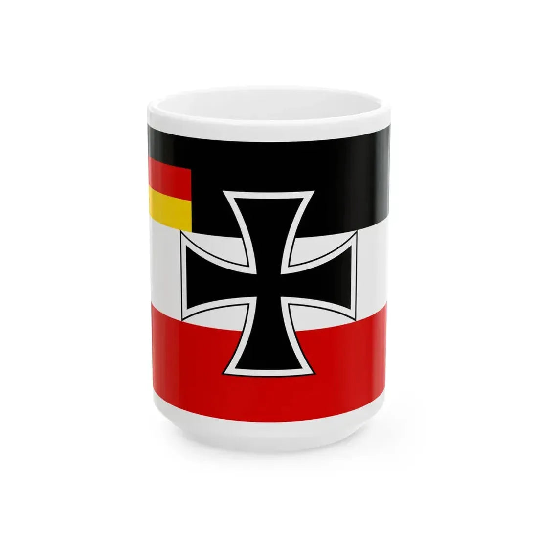 Flag of Weimar Republic jack 1919 proposed (Germany) White Coffee Mug 15oz - Go Mug Yourself