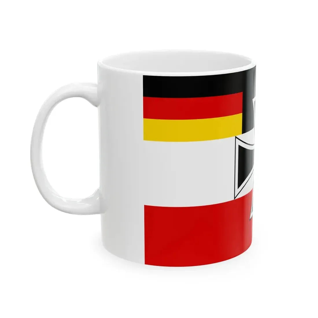 Flag of Weimar Republic jack 1919 proposed (Germany) White Coffee Mug - Go Mug Yourself
