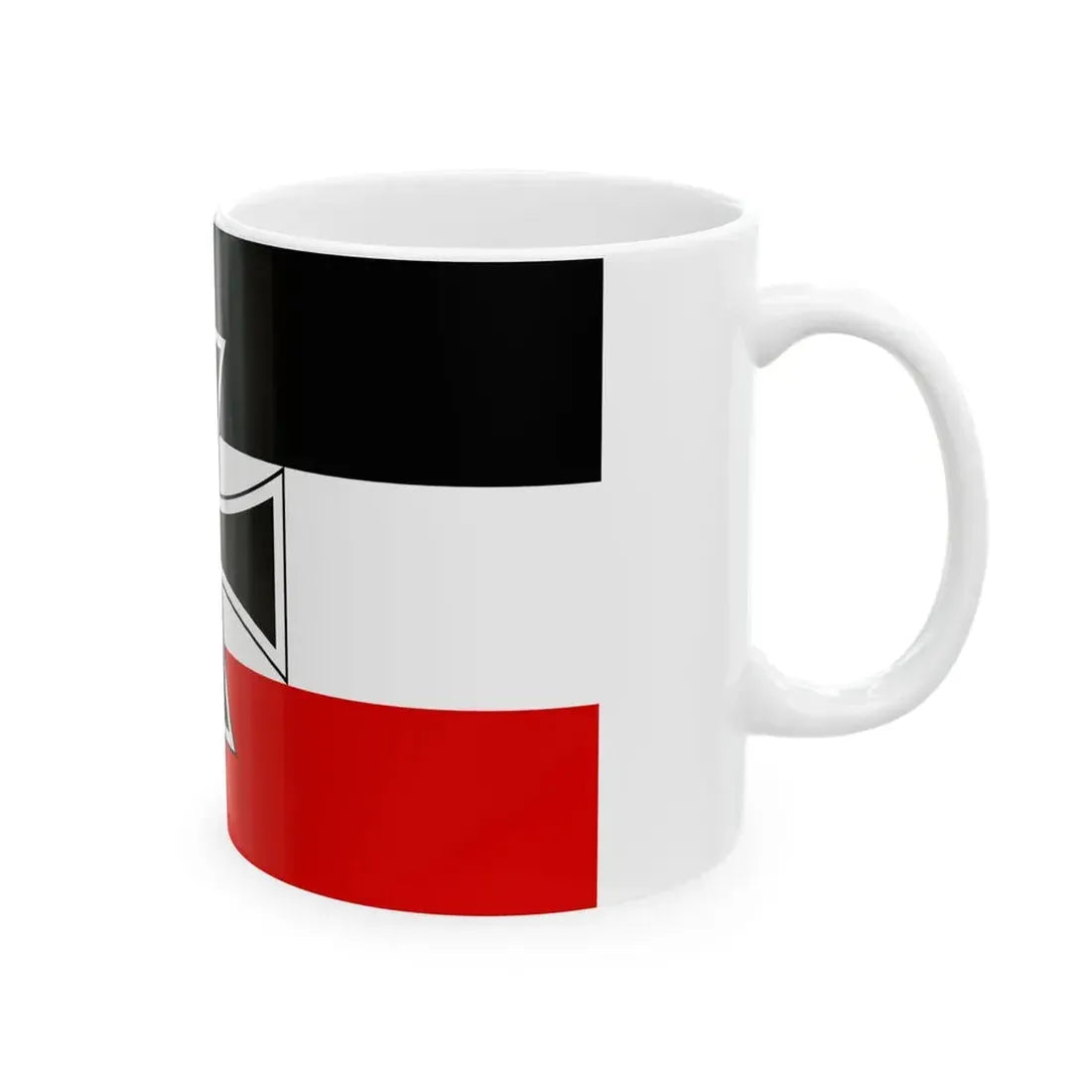 Flag of Weimar Republic jack 1919 proposed (Germany) White Coffee Mug - Go Mug Yourself