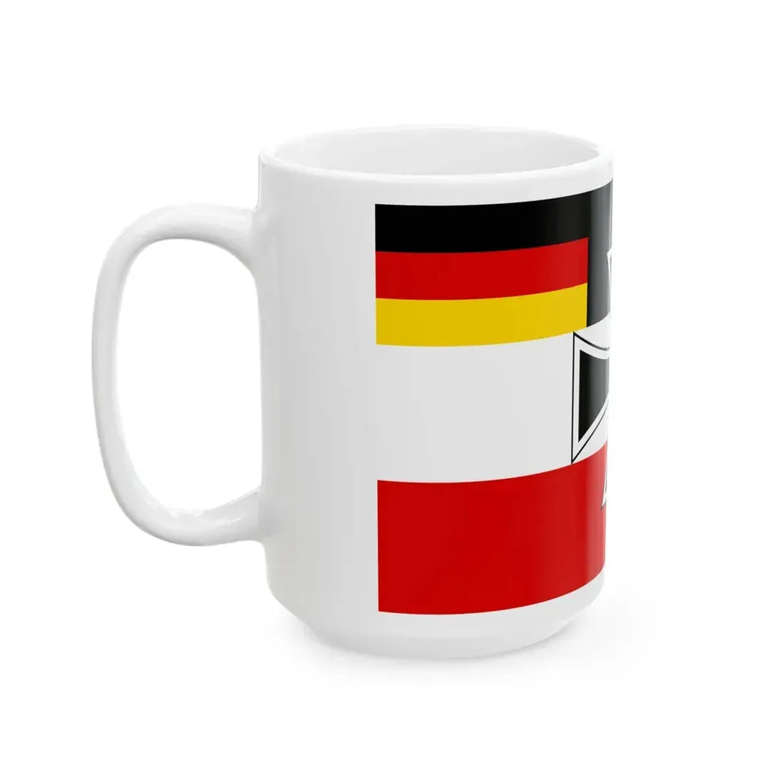 Flag of Weimar Republic jack 1919 proposed (Germany) White Coffee Mug - Go Mug Yourself