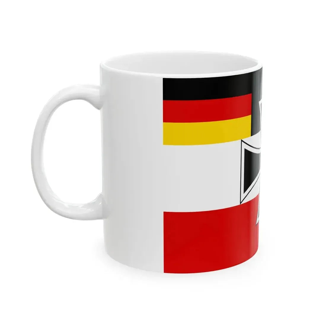 Flag of Weimar Republic jack (Germany) White Coffee Mug - Go Mug Yourself