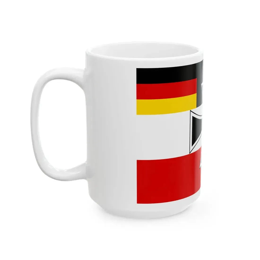 Flag of Weimar Republic jack (Germany) White Coffee Mug - Go Mug Yourself