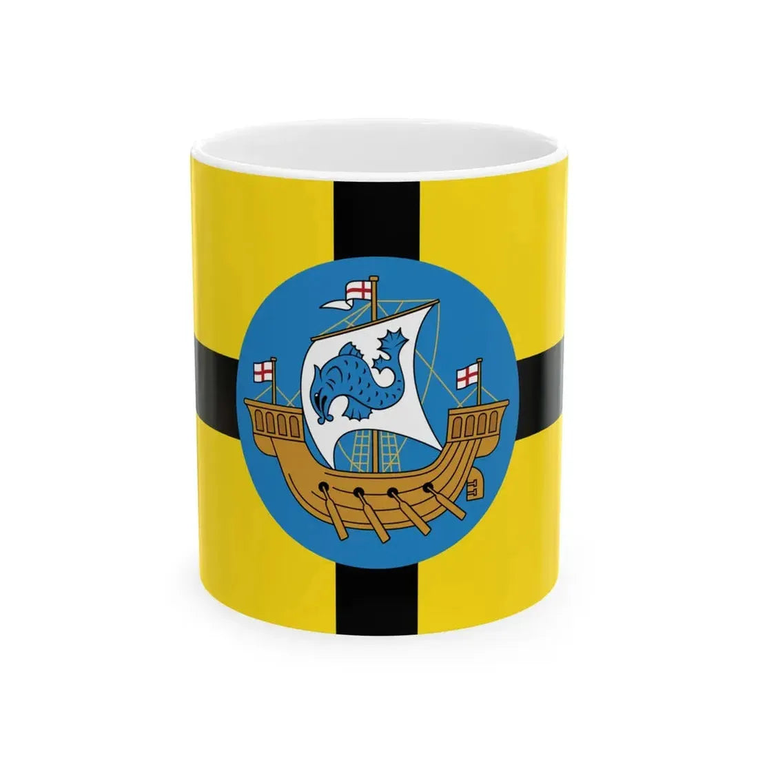 Flag of Wellington City New Zealand (New Zealand) White Coffee Mug 11oz - Go Mug Yourself