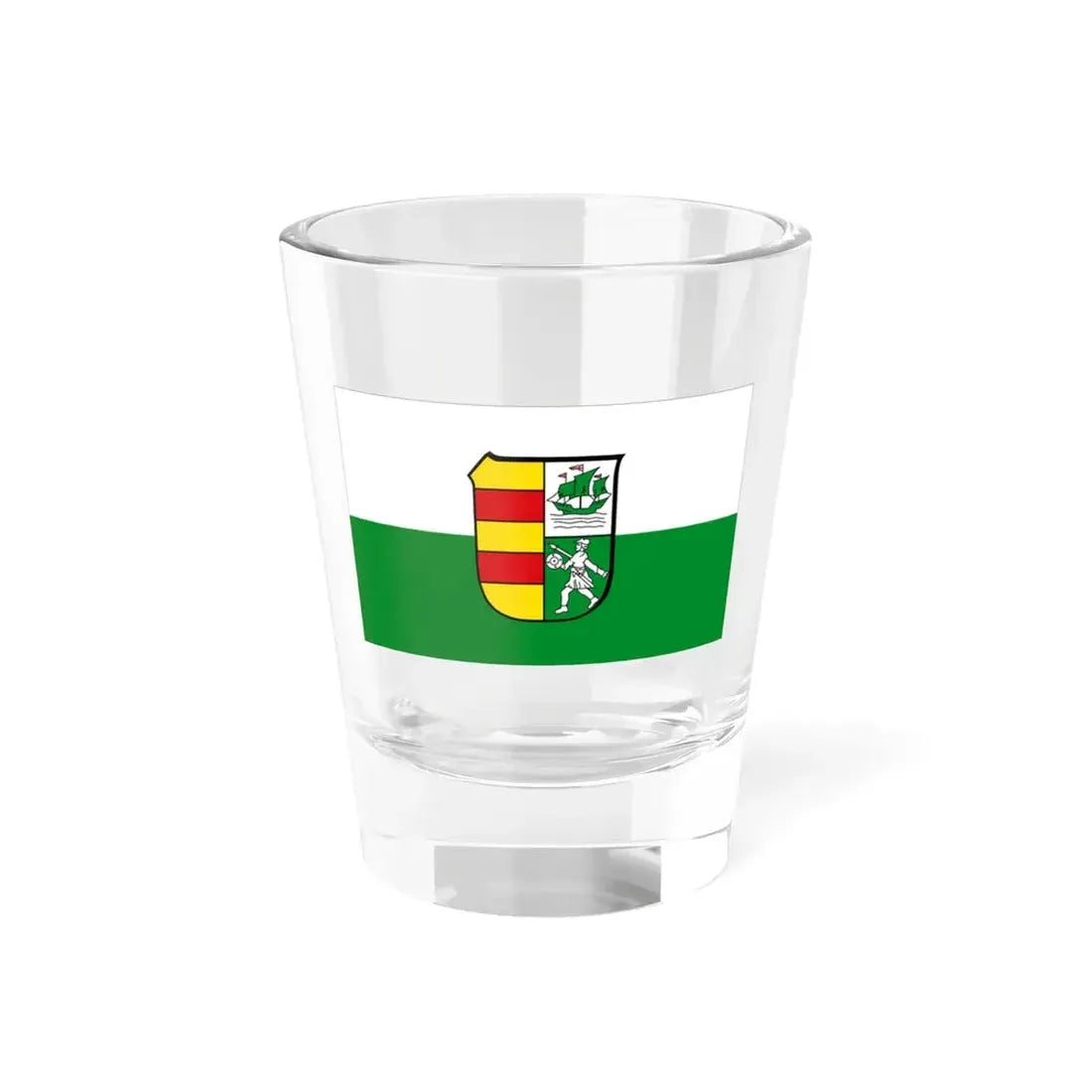 Flag of Wesermarsch Germany - Shot Glass 1.5oz 1.5oz - Go Mug Yourself