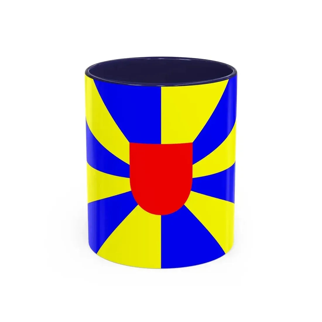 Flag of West Flanders Belgium - Accent Coffee Mug 11oz Navy - Go Mug Yourself