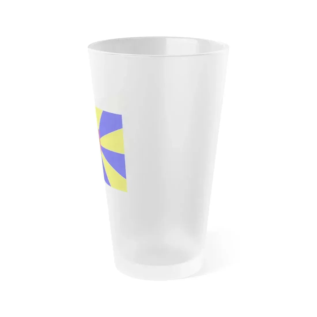 Flag of West Flanders Belgium - Frosted Pint Glass 16oz - Go Mug Yourself