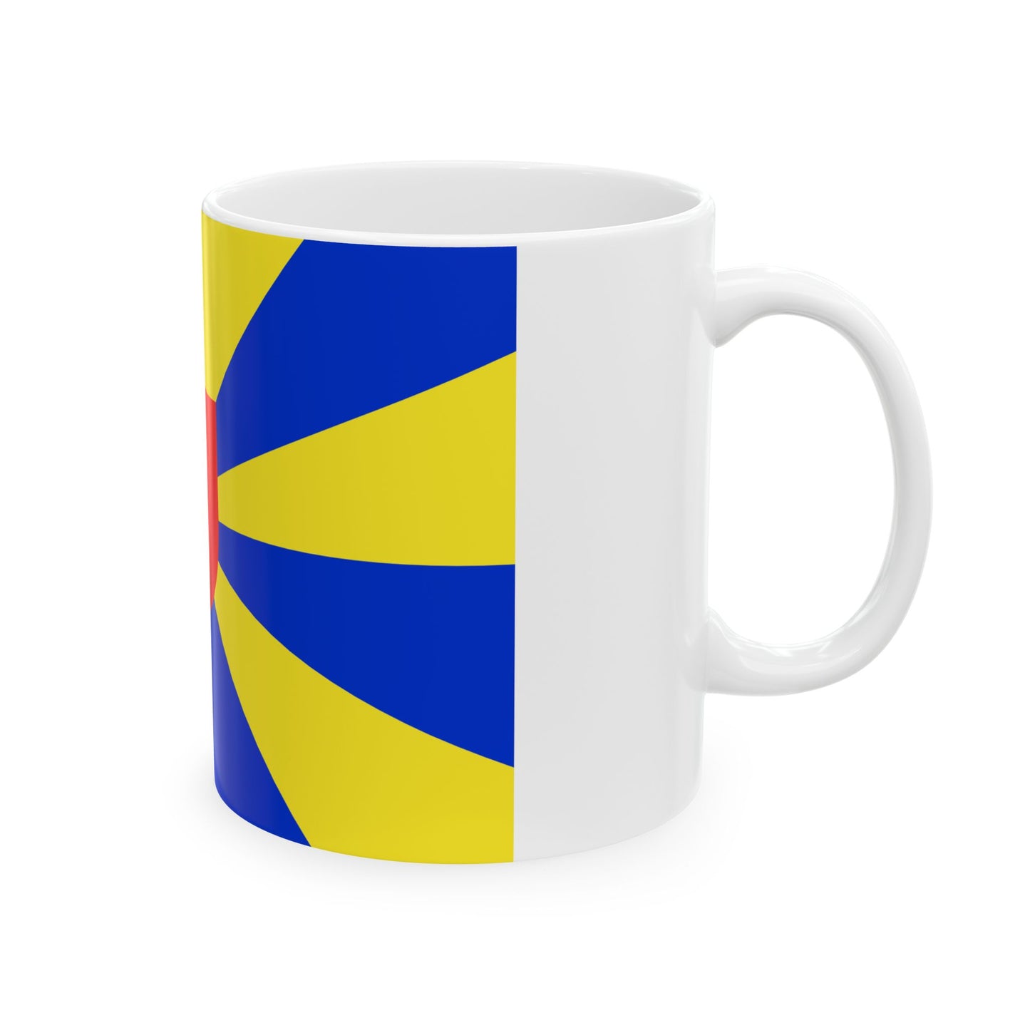 Flag of West Flanders (Belgium) White Coffee Mug-Go Mug Yourself