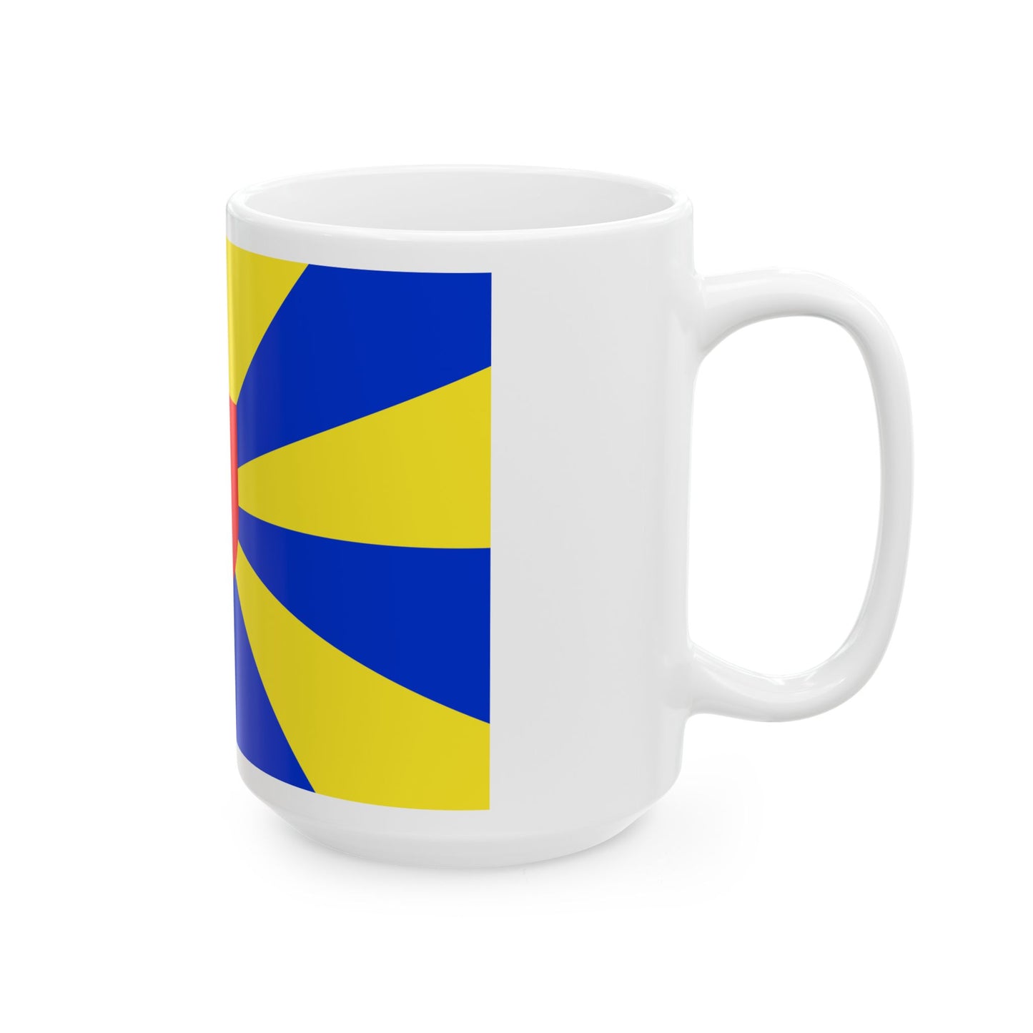Flag of West Flanders (Belgium) White Coffee Mug-Go Mug Yourself