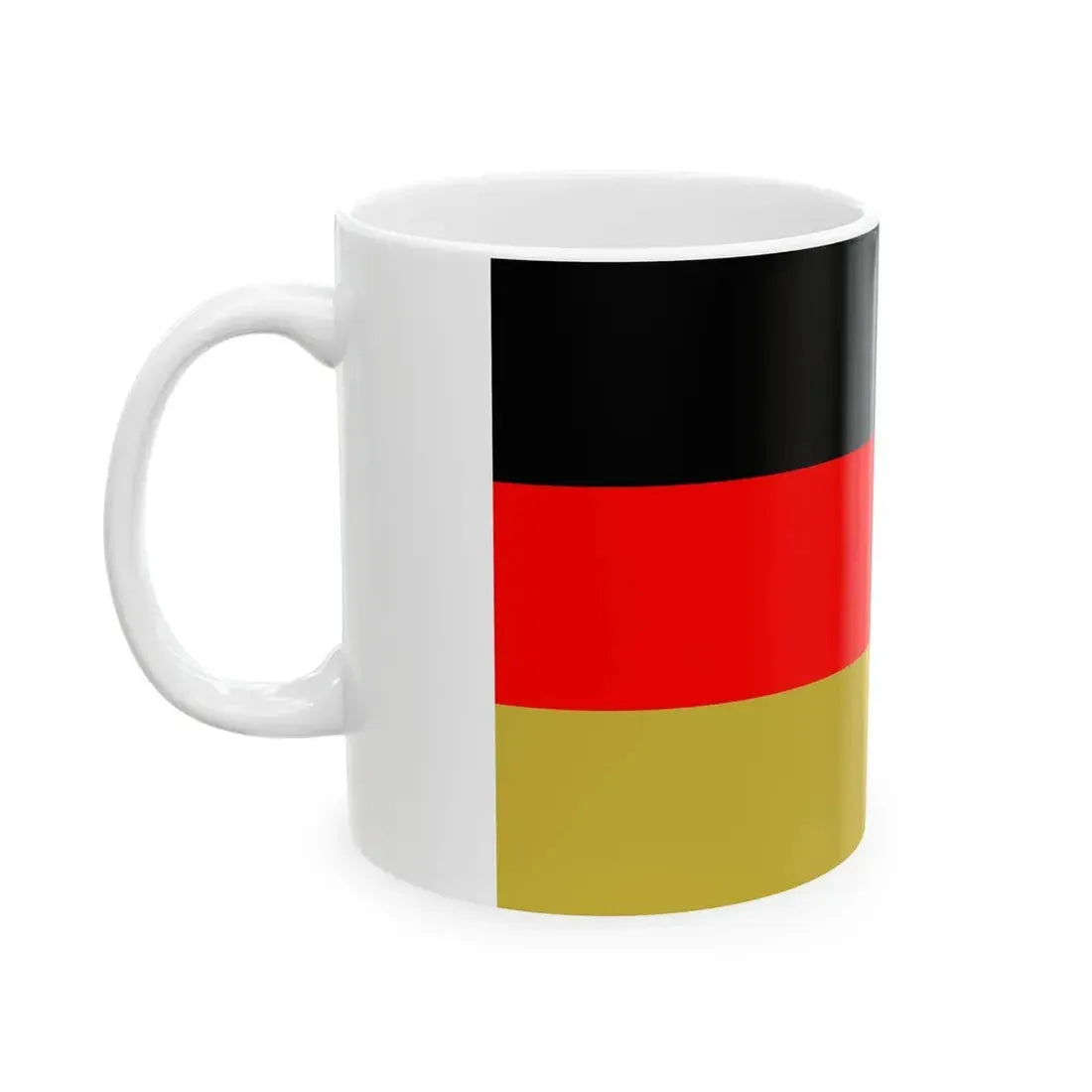 Flag of West Germany Flag of Germany 1990-1996 (Germany) White Coffee Mug - Go Mug Yourself