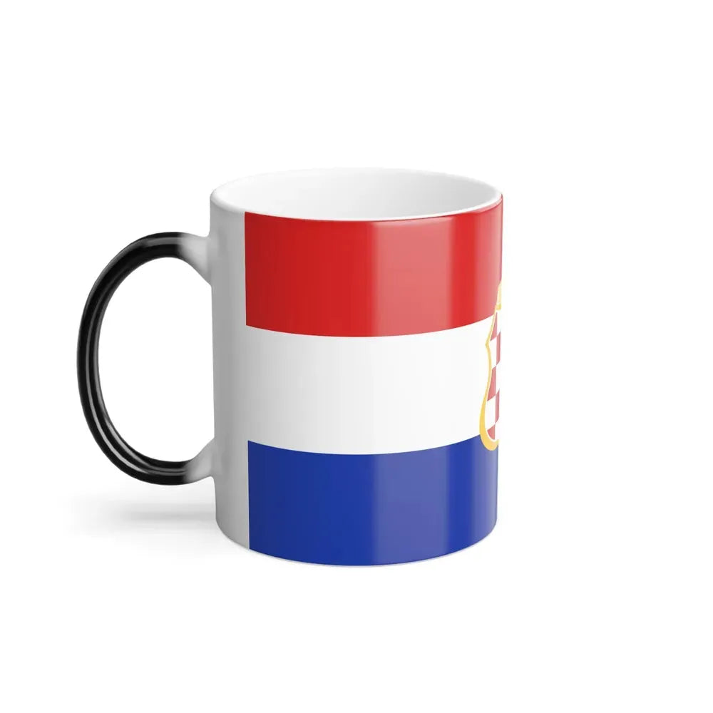 Flag of West Herzegovina Canton Bosnia and Herzegovina - Color Changing Coffee Mug - Go Mug Yourself