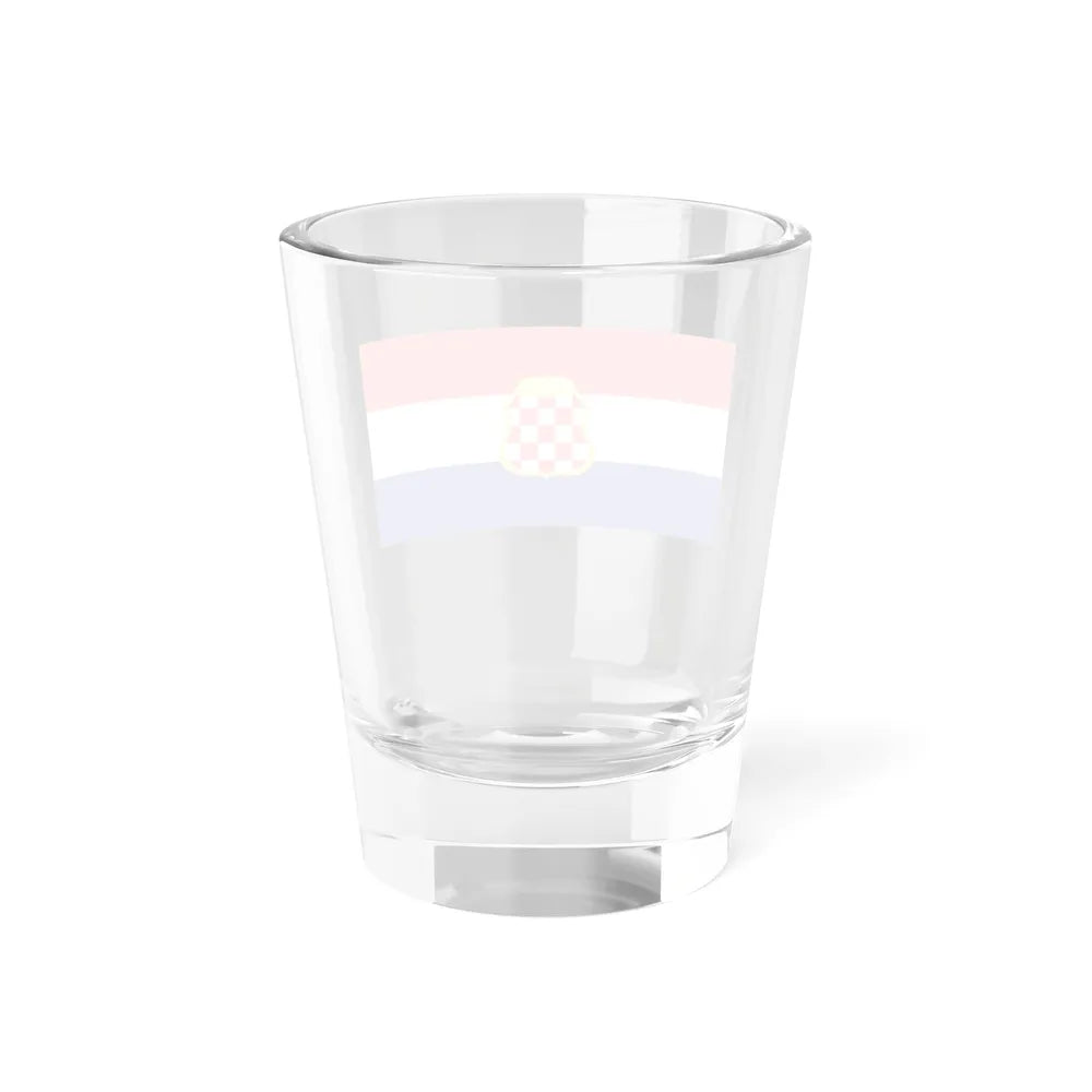 Flag of West Herzegovina Canton Bosnia and Herzegovina - Shot Glass 1.5oz - Go Mug Yourself