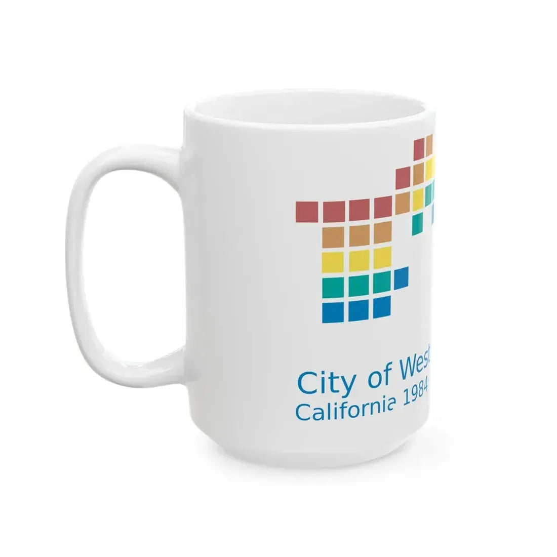 Flag of West Hollywood California (United States) White Coffee Mug - Go Mug Yourself