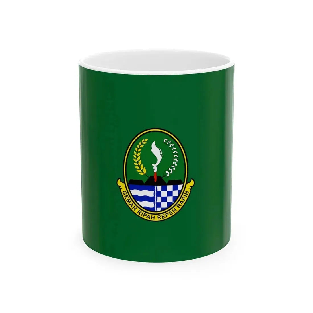 Flag of West Java Indonesia - White Coffee Mug 11oz - Go Mug Yourself