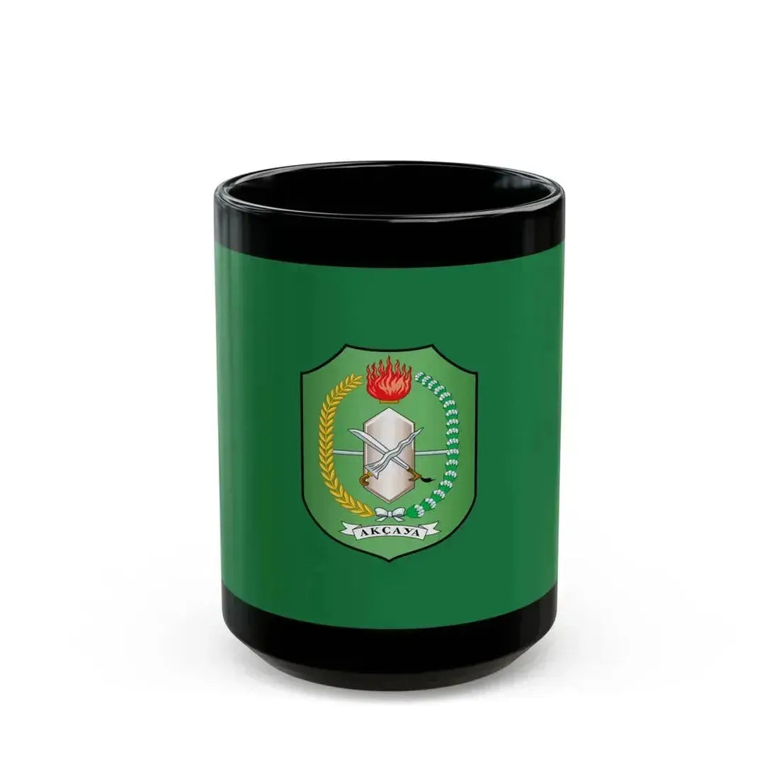 Flag of West Kalimantan Indonesia - Black Coffee Mug 15oz - Go Mug Yourself